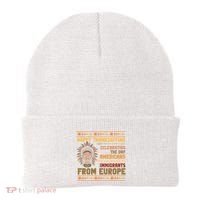 Indigenous Thanksgiving American Fed Undocumented Immigrants Beanie thumb 0