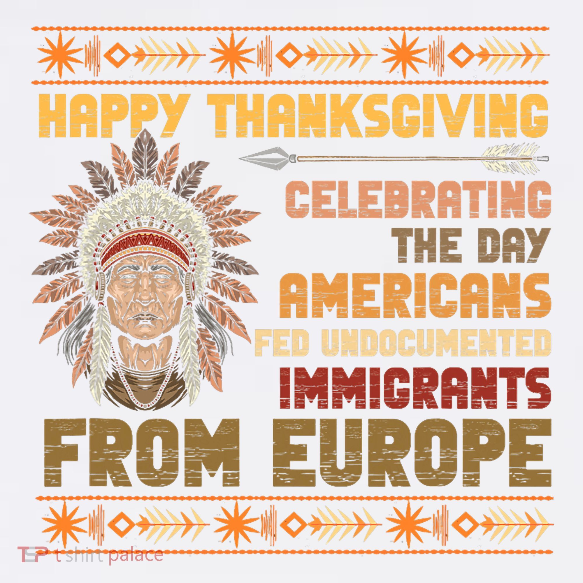 Indigenous Thanksgiving American Fed Undocumented Immigrants Beanie
