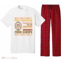 Indigenous Thanksgiving American Fed Undocumented Immigrants Pajama Set thumb 0