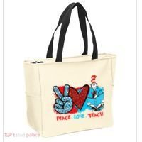 I Teach A Thing Or Two In Preschool Kindergarten 2nd Grade Tote Bag thumb 2