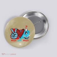 I Teach A Thing Or Two In Preschool Kindergarten 2nd Grade Button thumb 0
