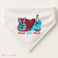 I Teach A Thing Or Two In Preschool Kindergarten 2nd Grade USA-Made Doggie Bandana thumb 0