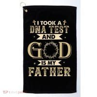 I Took A DNA Test And God Is My Father Christian Religious Golf Towel thumb 0