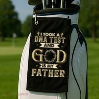 I Took A DNA Test And God Is My Father Christian Religious Golf Towel thumb 2