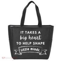 It Takes A Big Heart To Help Shape Little Minds Cute Teacher Gift Tote Bag thumb 0
