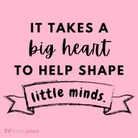 It Takes A Big Heart To Help Shape Little Minds Cute Teacher Gift Long Sleeve Shirt thumb 2