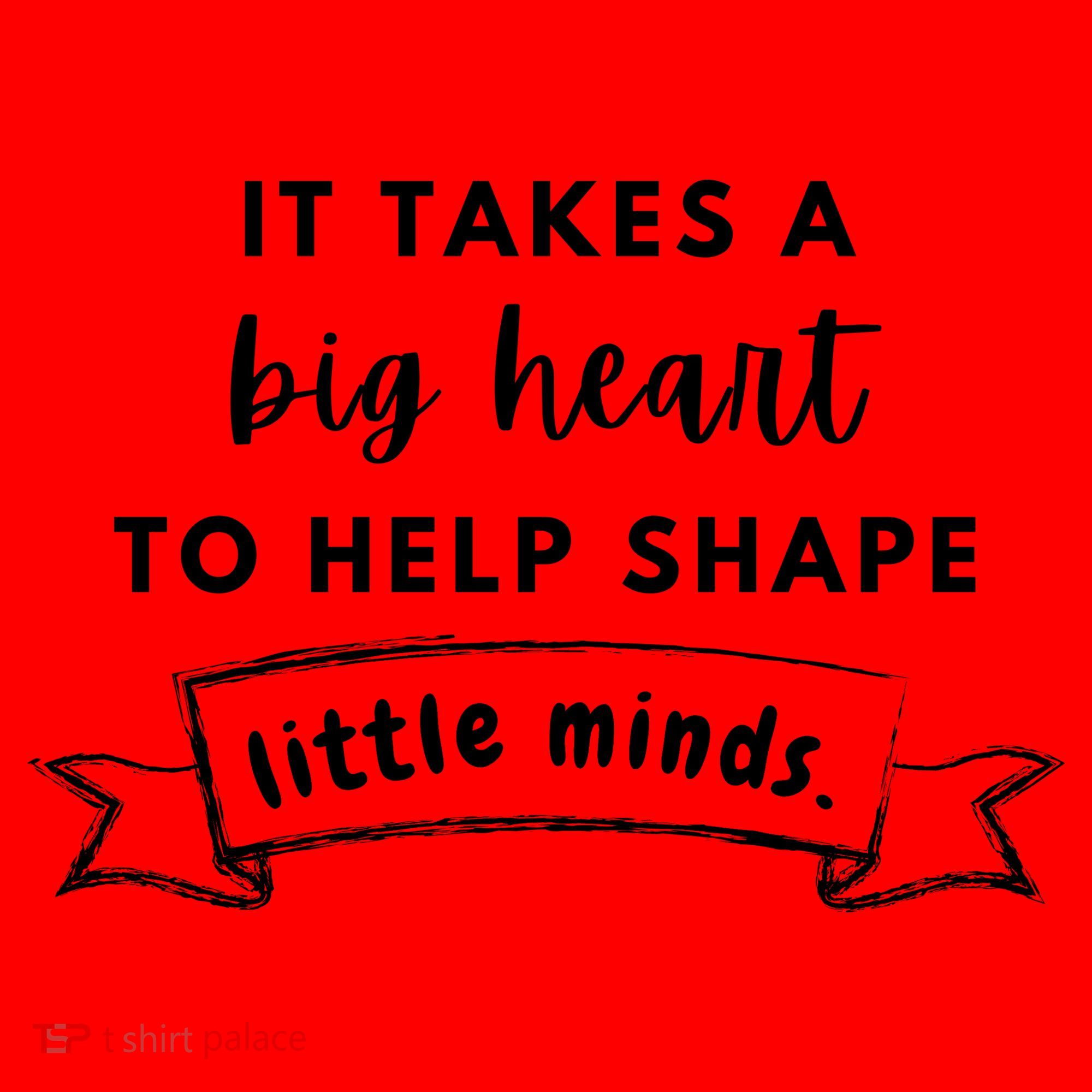 It Takes A Big Heart To Help Shape Little Minds Cute Teacher Gift Santa Hat