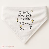 I Took A Good Poop Today USA-Made Doggie Bandana thumb 0