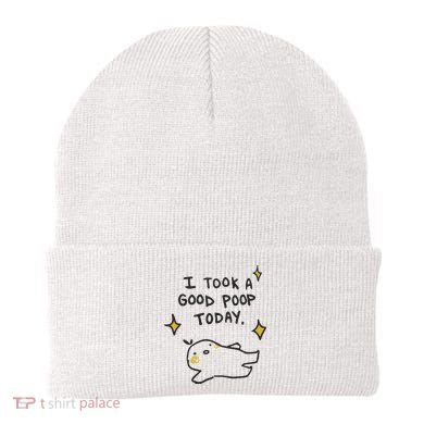 I Took A Good Poop Today Beanie