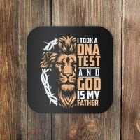 I Took A Dna Test God Is My Father Coaster thumb 0