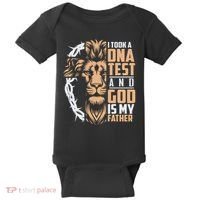 I Took A Dna Test God Is My Father Baby Bodysuit thumb 0