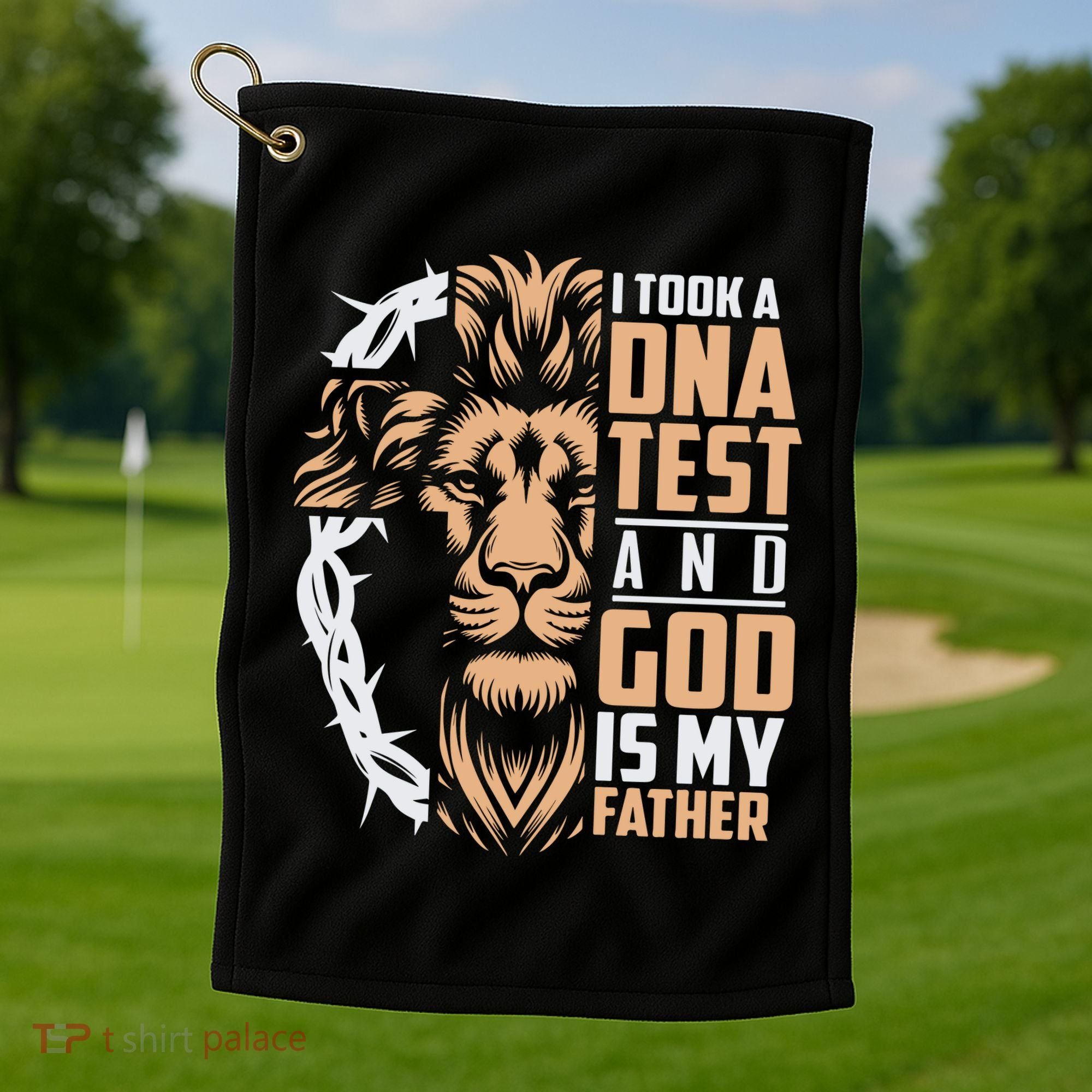 I Took A Dna Test God Is My Father Golf Towel