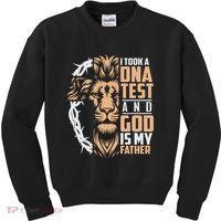 I Took A Dna Test God Is My Father Kids Sweatshirt thumb 0