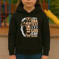 I Took A Dna Test God Is My Father Kids Hoodie thumb 3
