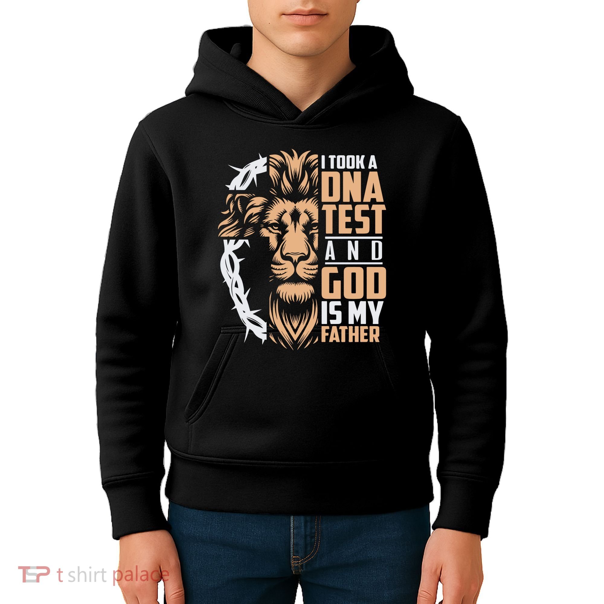 I Took A Dna Test God Is My Father Kids Hoodie