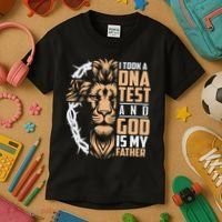 I Took A Dna Test God Is My Father Kids T-Shirt thumb 3