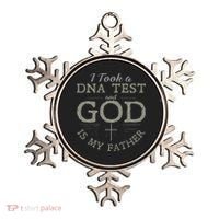 I Took A DNA Test And God Is My Father Funny Christian Ornament thumb 0