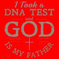 I Took A DNA Test And God Is My Father Funny Christian Santa Hat thumb 1