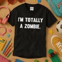 I'm Totally A Zombie Kids T-Shirt thumb 3