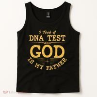 I Took A DNA Test And God Is My Father Tank Top thumb 2
