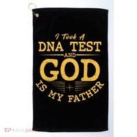 I Took A DNA Test And God Is My Father Golf Towel thumb 0