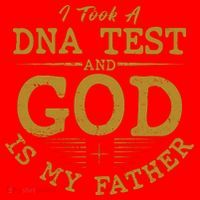 I Took A DNA Test And God Is My Father Santa Hat thumb 1