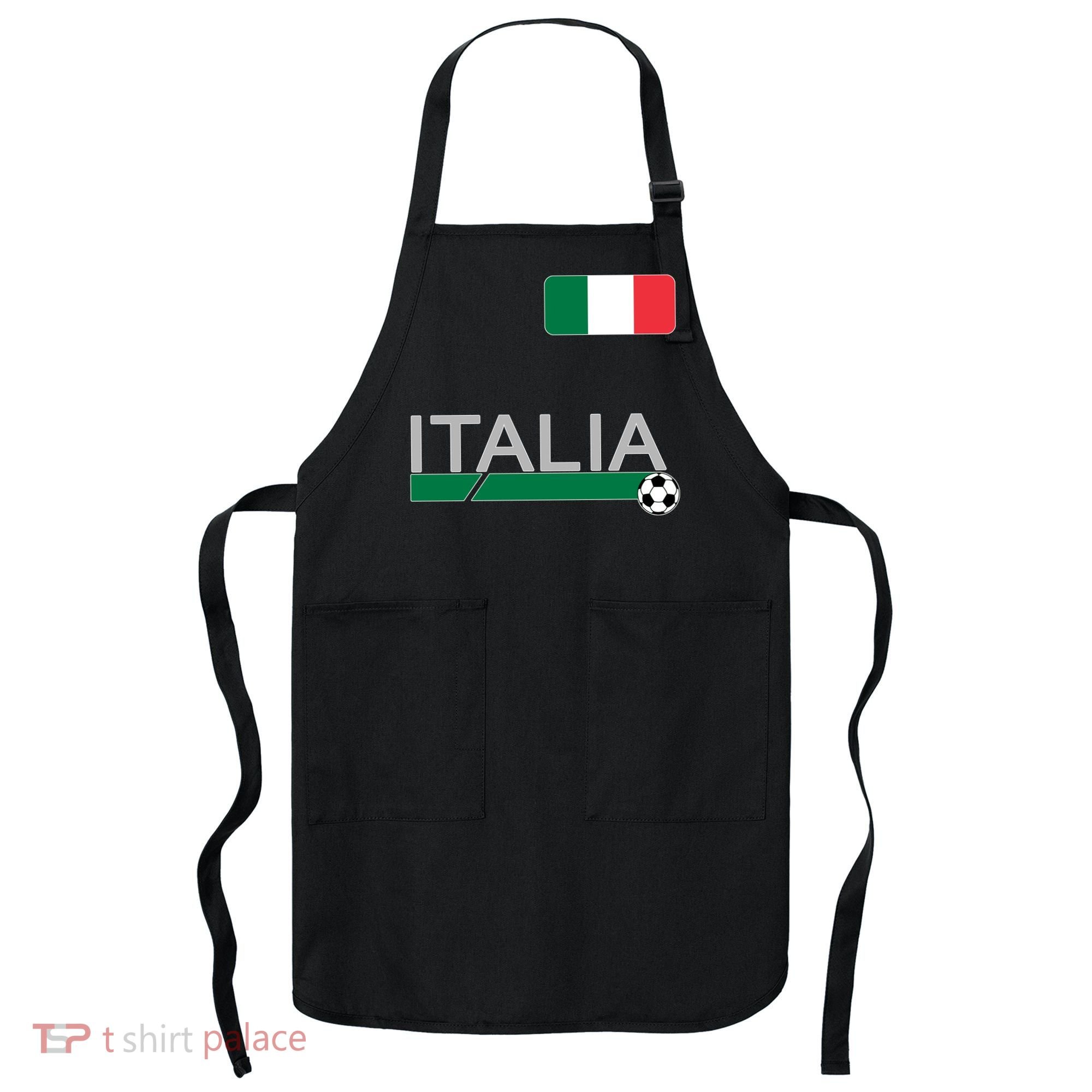 Italia Azzurri Supporter Italian Soccer Team Apron