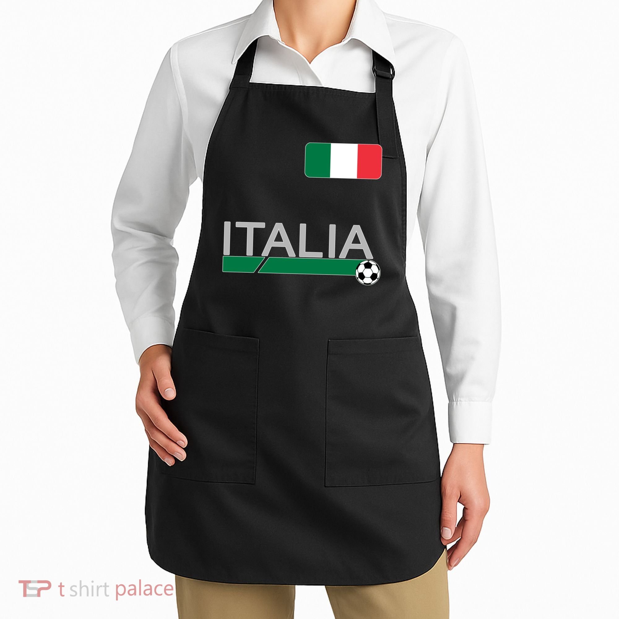 Italia Azzurri Supporter Italian Soccer Team Apron