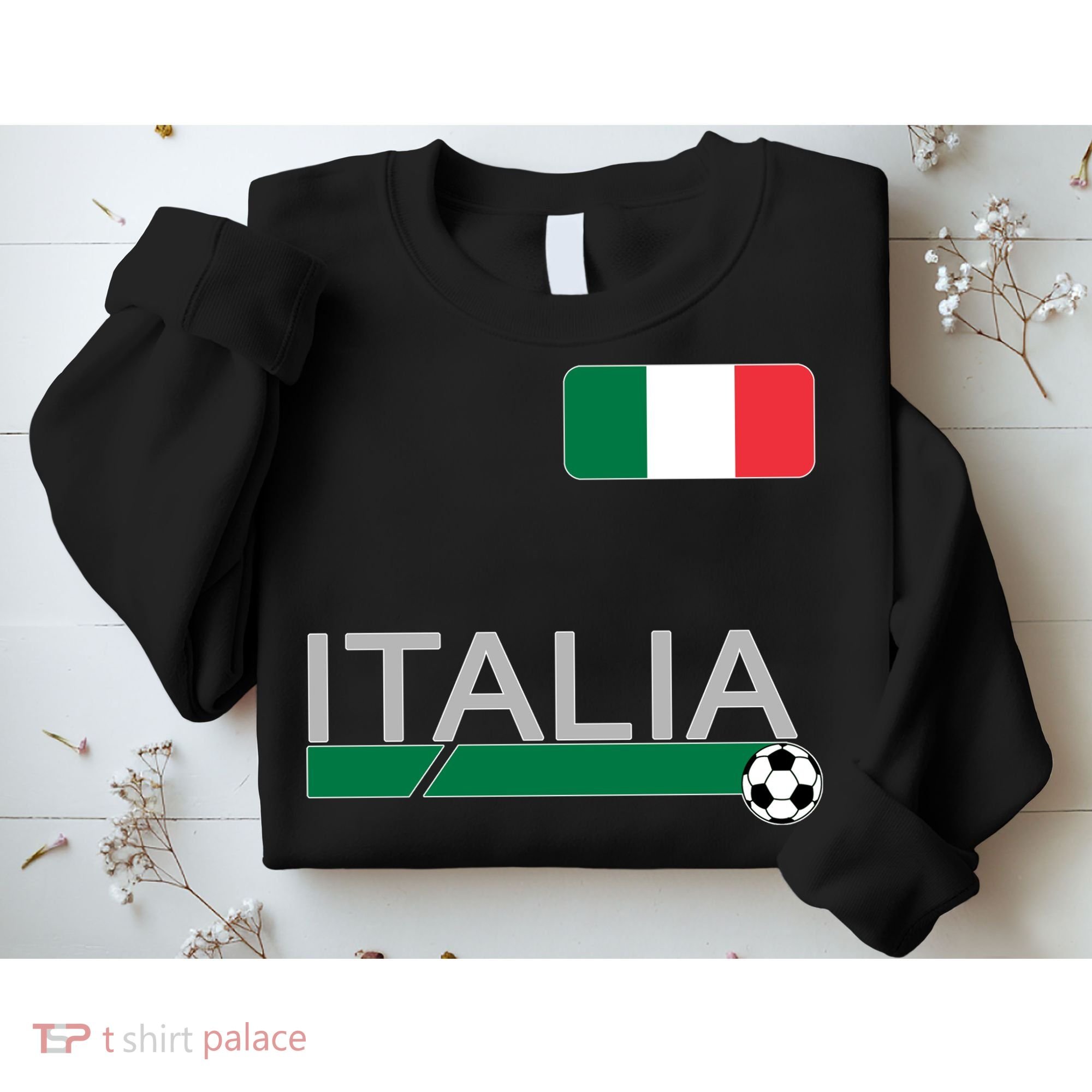 Italia Azzurri Supporter Italian Soccer Team Sweatshirt