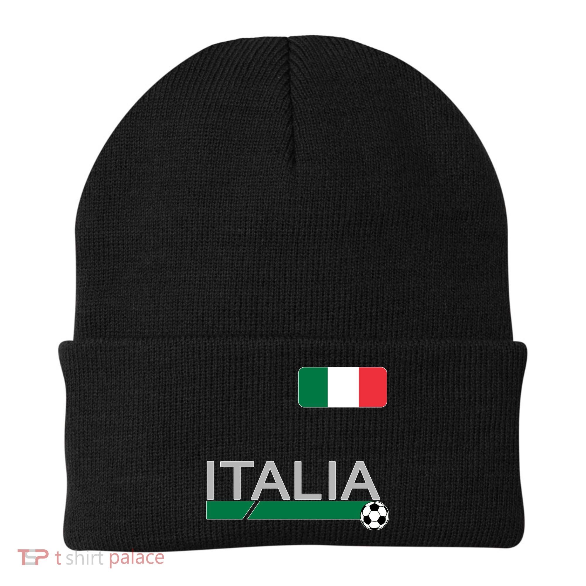 Italia Azzurri Supporter Italian Soccer Team Beanie