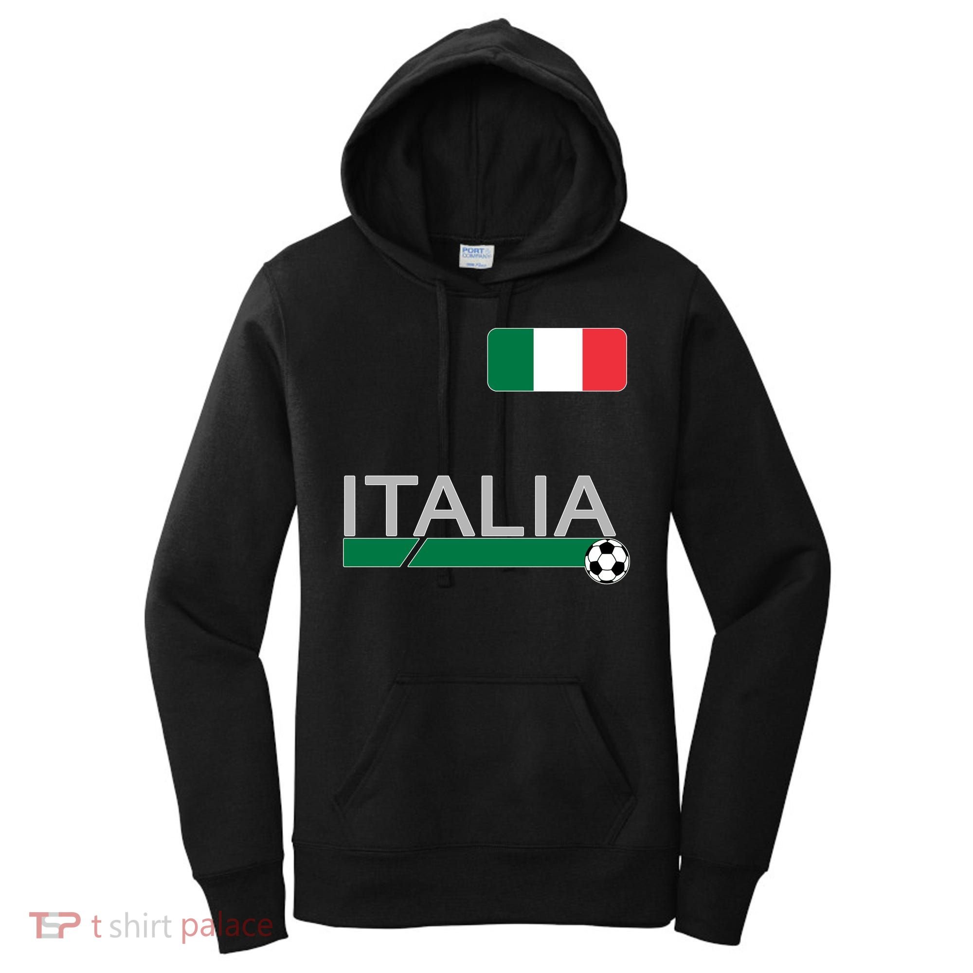 Italia Azzurri Supporter Italian Soccer Team Women's Hoodie