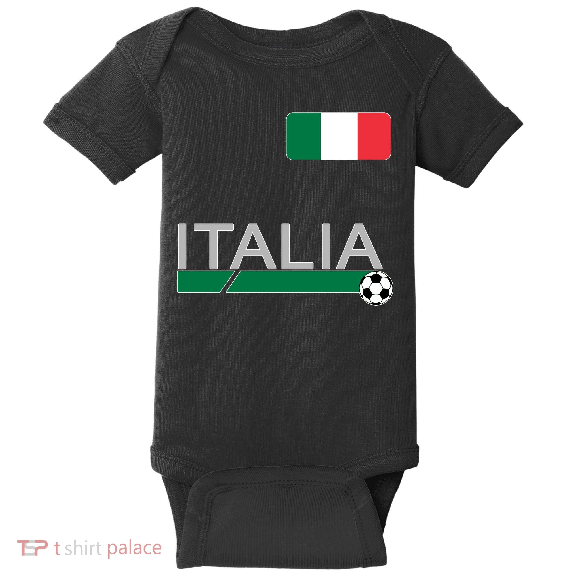 Italia Azzurri Supporter Italian Soccer Team Baby Bodysuit