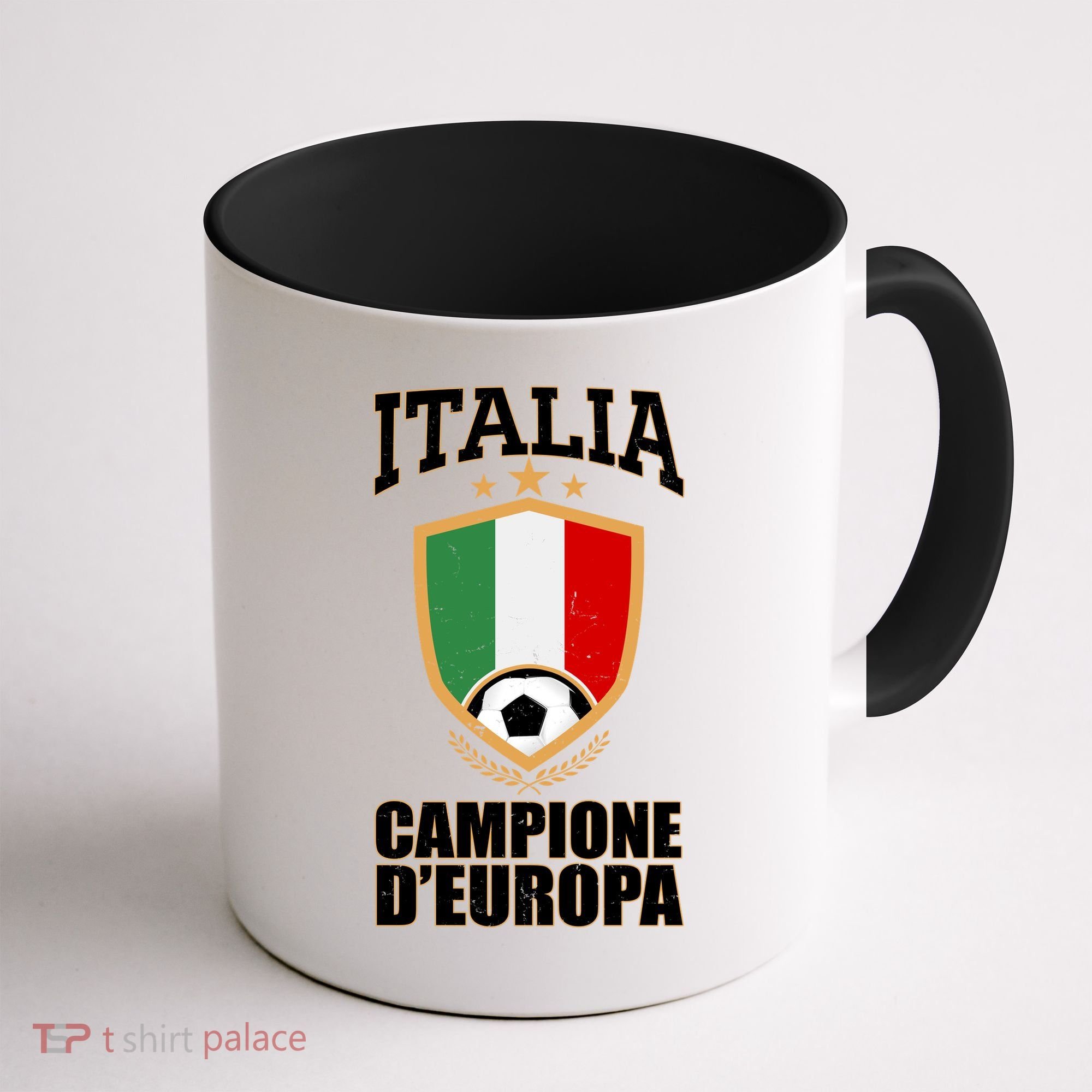 Italia Campione D'Europa Soccer Flag Shield Logo Coffee Mug
