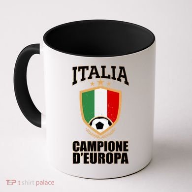 Italia Campione D'Europa Soccer Flag Shield Logo Coffee Mug