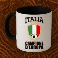 Italia Campione D'Europa Soccer Flag Shield Logo Coffee Mug thumb 2