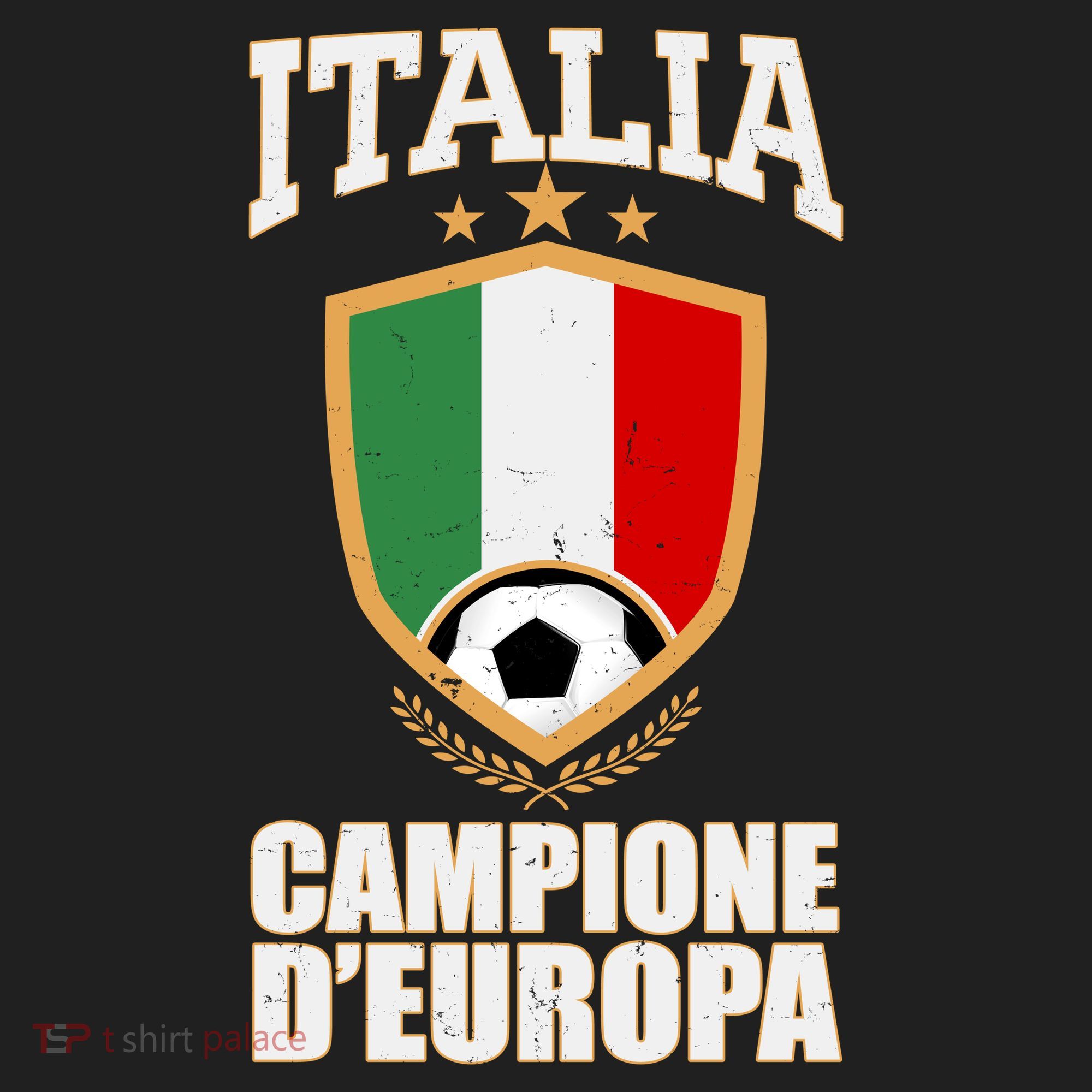 Italia Campione D'Europa Soccer Flag Shield Logo Tumbler
