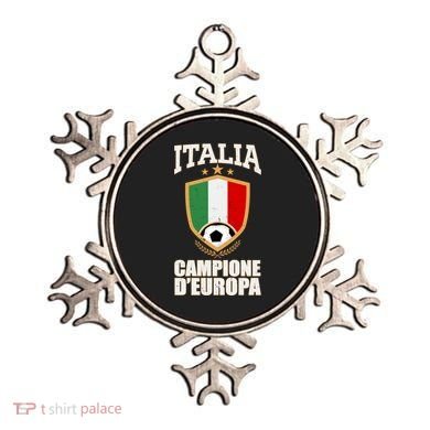 Italia Campione D'Europa Soccer Flag Shield Logo Ornament