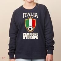 Italia Campione D'Europa Soccer Flag Shield Logo Women's Sweatshirt thumb 0