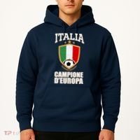Italia Campione D'Europa Soccer Flag Shield Logo Hoodie thumb 2