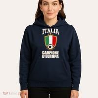 Italia Campione D'Europa Soccer Flag Shield Logo Hoodie thumb 5