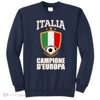 Italia Campione D'Europa Soccer Flag Shield Logo Sweatshirt thumb 0