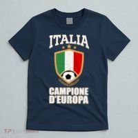Italia Campione D'Europa Soccer Flag Shield Logo T-Shirt thumb 5