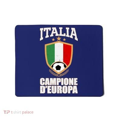 Italia Campione D'Europa Soccer Flag Shield Logo Mousepad