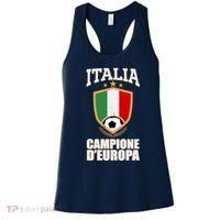 Italia Campione D'Europa Soccer Flag Shield Logo Women's Tank Top thumb 0