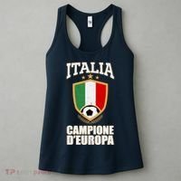 Italia Campione D'Europa Soccer Flag Shield Logo Women's Tank Top thumb 3