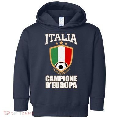 Italia Campione D'Europa Soccer Flag Shield Logo Toddler Hoodie