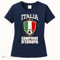 Italia Campione D'Europa Soccer Flag Shield Logo Women's T-Shirt thumb 0