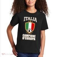 Italia Campione D'Europa Soccer Flag Shield Logo Kids T-Shirt thumb 2