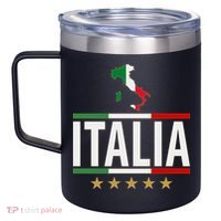 Italia Italy Soccer Football Champions 12oz Stainless Steel Coffee Mug thumb 2