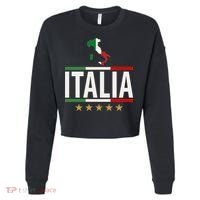 Italia Italy Soccer Football Champions Cropped Pullover Crew thumb 0